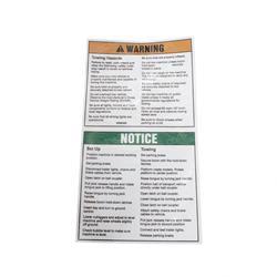 Picture of Decal Warning Transport Inst