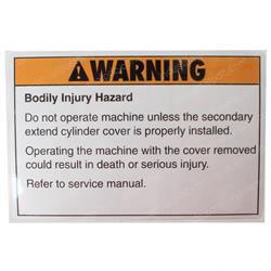 Picture of Decal Warning Bodily Injury