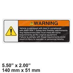 Picture of Decal - Tire Replacement