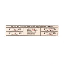 Picture of Decal - Towing/Winching Instr.