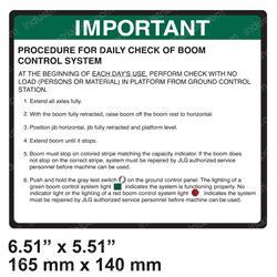 Picture of Decal-Bcs Daily Check (ansi)