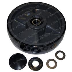 WESCO 270135ST WHEEL ASSEMBLY - POLY STEER