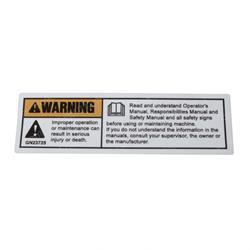 ew1dc19532 DECAL DANGER FAIL.READ 1.5X5