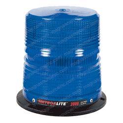 sy22020h-b STROBE - 12-24V - BLUE - PERM MOUNT - HIGH PROFILE - ALUMINUM BASE - CLASS II - 10 JOULE - 80 DOUBLE FPM