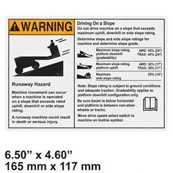 Picture of Decal - Warning Runaway