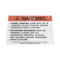 Picture of Decal - Warning Platform