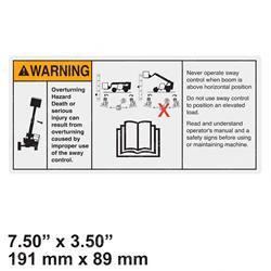 Picture of Decal - Overturning Hazard