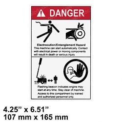 Picture of Decal Danger Operation Auto