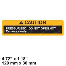 Picture of Decal - Caution Pressurized