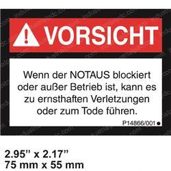 Picture of Decal - Attention German
