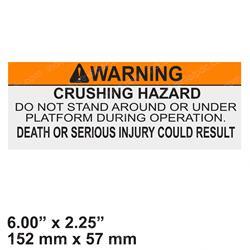 Picture of Decal - Warning Crush Haz.