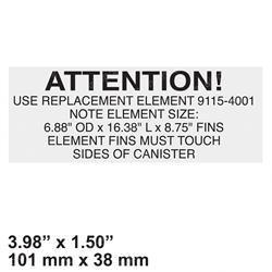 Picture of Decal - Air Filter
