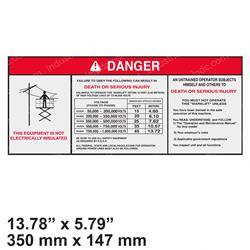 Picture of Decal - Danger Power Lines