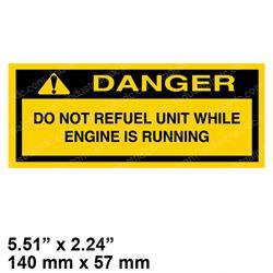 Picture of Decal - Do Not Refuel Eng Run