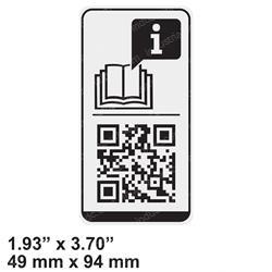 Picture of Decal - Parts Manual Qr Code