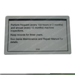 Picture of Decal - Perform Inspections