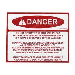 Picture of Decal - Danger