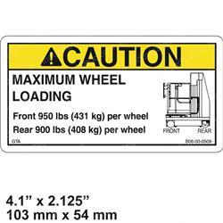 Picture of Decal-Max Wheel Load-Esp 19- 4