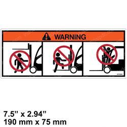 Picture of Decal - Mast Warning