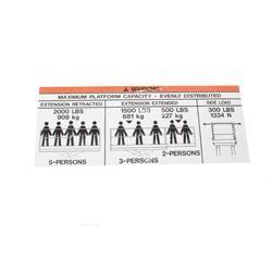 Picture of Decal - Platform Cap 2000lbs