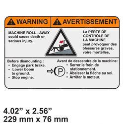 Picture of Decal - Warning Machine Roll