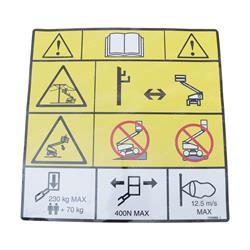 Picture of Decal - Warning (plat) Aus