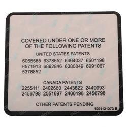 Picture of Decal-Patent- Verticals