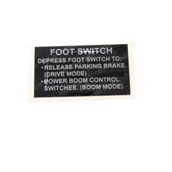 Picture of Decal - Foot Switch Instruction