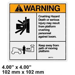 Picture of Decal - Crush Warning