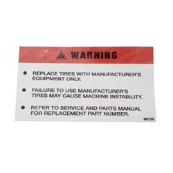 Picture of Decal - Tire Replacement