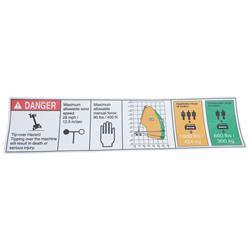 Picture of Decal, Danger, Capacity S-65