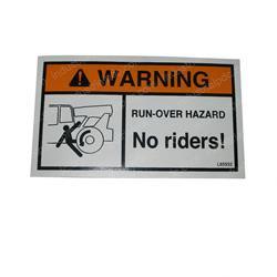 Picture of Decal/Warning No Riders