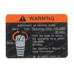 Picture of Plate - Caution
