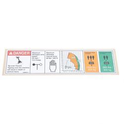 Picture of Decal, Danger, Capacity, S-45