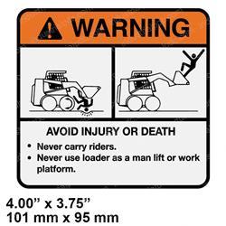 Picture of Decal - Warning Avoid Injury