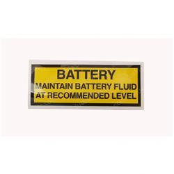 Picture of Decal - Battery Maintain