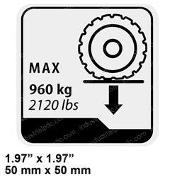 Picture of Decal - Wheel Load Cap 960kg