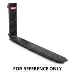 Lumber fork - fully tapered and polished forklift fork 54 inch length 2521504054F
