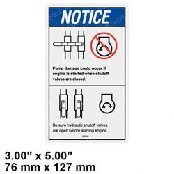 Picture of Decal - Caution Shutoff Valves