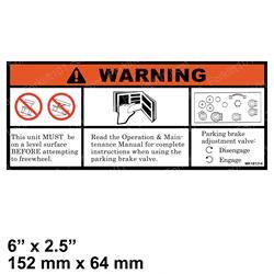 mk181314 DECAL - PARKING BRAKE