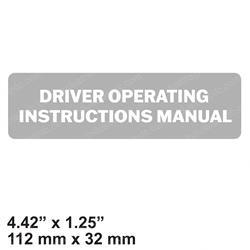 Picture of Decal - Oper. Instructions