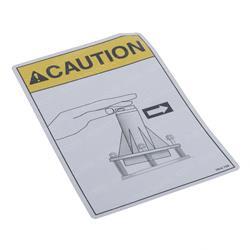 Picture of Danger Cap Chg Label