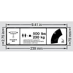 Picture of Decal - 500 Max Cap (por/Spn)