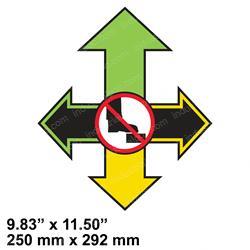 Picture of Decal - Travel Direction