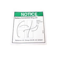 Picture of Decal Battery Conn Diag Gr