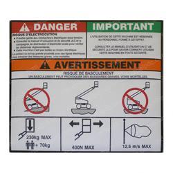 Picture of Decal - Dang/Warn Plate