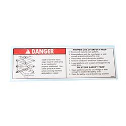 Picture of Decal - Safety Prop Use