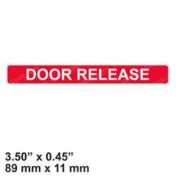 Picture of Decal - Door Release