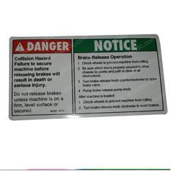 Picture of Decal - Danger Brake Rel Safety