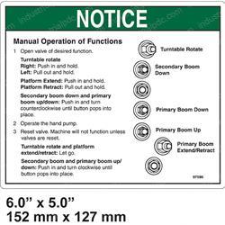 Picture of Decal-Notice,manual Oper,tz50